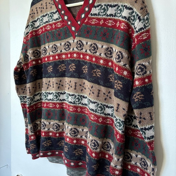 🎉4/30$🎉 Tradition Fair Isle Knit Sweater - Fits up to Large - Picture 3 of 4